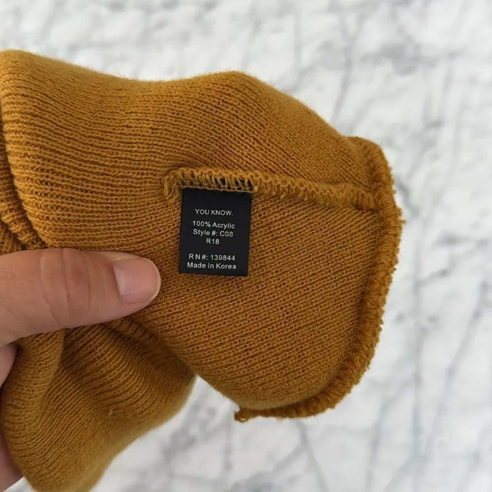 Thorn Cycling Beanie Gold OS NWOT